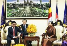 លោកជំទាវ ម៉ែន សំអន ទទួលជួប ប្រធានគណៈកម្មាធិការត្រួតពិនិត្យ មជ្ឈិមបក្សកុម្មុយនីស្តវៀតណាម