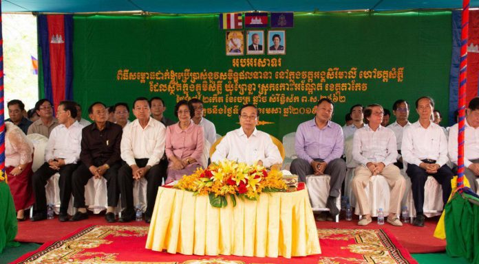 ឯកឧត្តមឧបនាយករដ្ឋមន្រ្តី ប៊ិន ឈិន អញ្ជើញសម្ពោធដាក់ឲ្យប្រើប្រាស់នូវសមទ្ធិផលនានា ក្នុងវត្តអង្គសិរិមាលី ស្ថិតនៅឃុំព្រៃខ្លា ស្រុកកោះអណ្ដែត