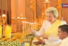 ព្រះមហាក្សត្រ និងសម្តេចម៉ែ ស្តេចយាងក្នុងព្រះរាជពិធីសិកទៀនវស្សាព្រះរាជទ្រព្យ ក្នុងព្រះបរមរាជវាំង