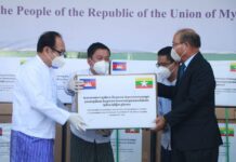 ប្រមុខរាជរដ្ឋាភិបាលកម្ពុជា ផ្ដល់ម៉ាស់ចំនួន ២លាន និងសម្ភារវិជ្ជសាស្ត្រមួយចំនួនដល់ សាធារណរដ្ឋសហភាពមីយ៉ាន់ម៉ា