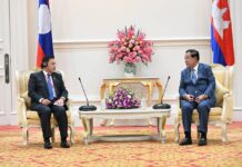 សម្ដេចតេជោ ហ៊ុន សែន ទទួលជួបពិភាក្សាការងារជាមួយប្រធានរដ្ឋសភា នៃសាធារណរដ្ឋប្រជាធិបតេយ្យប្រជាមានិតឡាវ