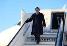 សម្ដេចតេជោ ហ៊ុន សែន អញ្ជើញធ្វើដំណើរដល់ទីក្រុងព្រុចសែលប្រកបដោយសុវត្ថិភាព