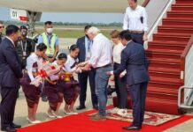 ប្រធានាធិបតីសហព័ន្ធអាល្លឺម៉ង់ និងលោកជំទាវ បានអញ្ជើញមកដល់អាកាសយានដ្ឋានអន្តរជាតិសៀមរាបហើយ