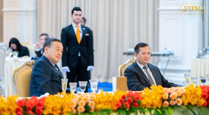 នាយករដ្ឋមន្រ្តីថៃ ចូលរួមពិធីជប់លៀងផ្លូវការរៀបចំដោយ សម្តេចធិបតី ហ៊ុន ម៉ាណែត នៅវិមានសន្តិភាព