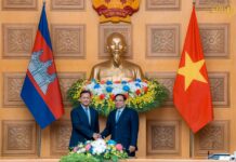 សម្តេចធិបតី ហ៊ុន ម៉ាណែត ជួបពិភាក្សាការងារទ្វេភាគី ជាមួយនាយករដ្ឋមន្ត្រីវៀតណាម ក្នុងឱកាសនៃដំណើរបំពេញទស្សនកិច្ចផ្លូវការ នៅរដ្ឋធានីហាណូយ
