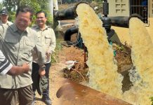 សម្តេចនាយករដ្ឋមន្ត្រី ឆ្មក់ចុះពិនិត្យកិច្ចអន្តរាគមន៍បូមទឹកដាក់ស្រែប្រជាពលរដ្ឋ នៅស្រុកបាទី