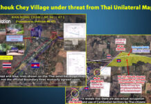 Chouk Chey Village under threat from Thai Unilateral Map