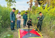 Cambodia-Thailand Joint Team Continues Survey and Placement of Temporary Border Markers between Posts 42 and 47