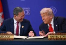 Invitation letter from the Honorable Donald J. Trump, to Samdech Moha Borvor Thipadei HUN Manet, to join as a Founding Member State and become a party to the Charter of the Board of Peace.