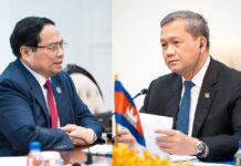 កម្ពុជា-វៀតណាម ប្ដេជ្ញាជំរុញកំណើនទំហំពាណិជ្ជកម្មទ្វេទិស ឱ្យដល់គោលដៅ២០ពាន់លានដុល្លារ