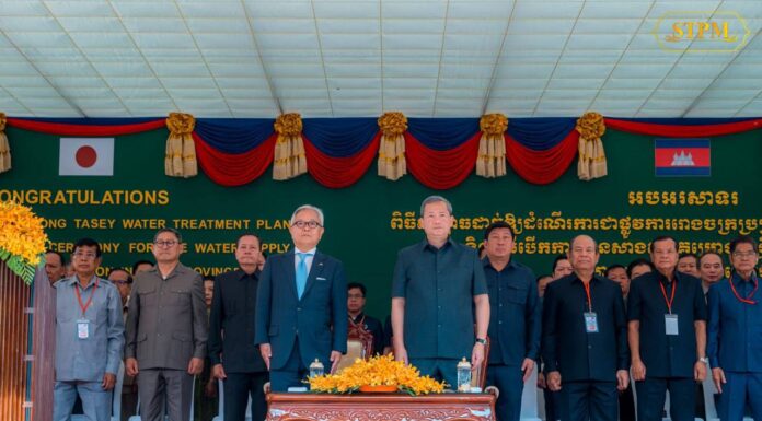 រាជរដ្ឋាភិបាលប្រកាសបើកការដ្ឋានសាងសង់គម្រោងពង្រីកហេដ្ឋារចនាសម្ព័ន្ធទឹកស្អាតក្នុងខេត្តចំនួន៥ ដែលជាគម្រោងហិរញ្ញប្បទានដោយថវិកាជាតិ