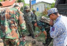 ក្រុមអ្នកសង្កេតការណ៍អាស៊ាន(AOT) ចុះសង្កេត ការណ៍ ផ្ទៀងផ្ទាត់និងរាយការណ៍អំពីស្ថានភាពព្រំដែននៅតំបន់ភូមិព្រៃចាន់