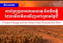 វិចារណកថា៖ ការប្រែប្រួលអាកាសធាតុ និងវិបត្តិដែលមើលមិនឃើញនៅក្រោមផ្ទៃដី