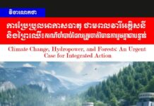 វិចារណកថា! ការប្រែប្រួលអាកាសធាតុ ថាមពលវារីអគ្គិសនី និងព្រៃឈើ៖ ករណីចាំបាច់ដែលត្រូវចាត់វិធានការរួមគ្នាជាបន្ទាន់