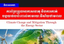 វិចារណកថា៖ ការប្រែប្រួលអាកាសធាតុ និងការកាត់បន្ថយផលប៉ះពាល់តាមរយៈវិស័យថាមពល