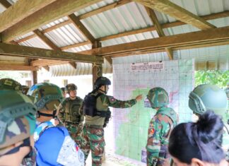 AOT ចុះសង្កេតការណ៍ ផ្ទៀងផ្ទាត់ និងរាយការណ៍អំពីស្ថានភាពតាមបណ្តោយព្រំដែនកម្ពុជា-ថៃ នៅទីតាំងមណ្ឌលសុខភាពតេជោមរកត ក្នុងខេត្តព្រះវិហារ