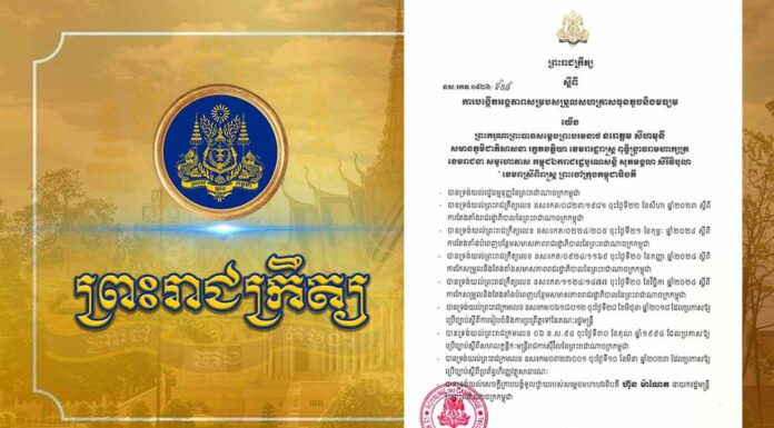 ព្រះរាជក្រឹត្យ ស្តីពី ការបង្កើតអង្គភាពសម្របសម្រួលសហគ្រាសធុនតូចនិងមធ្យម